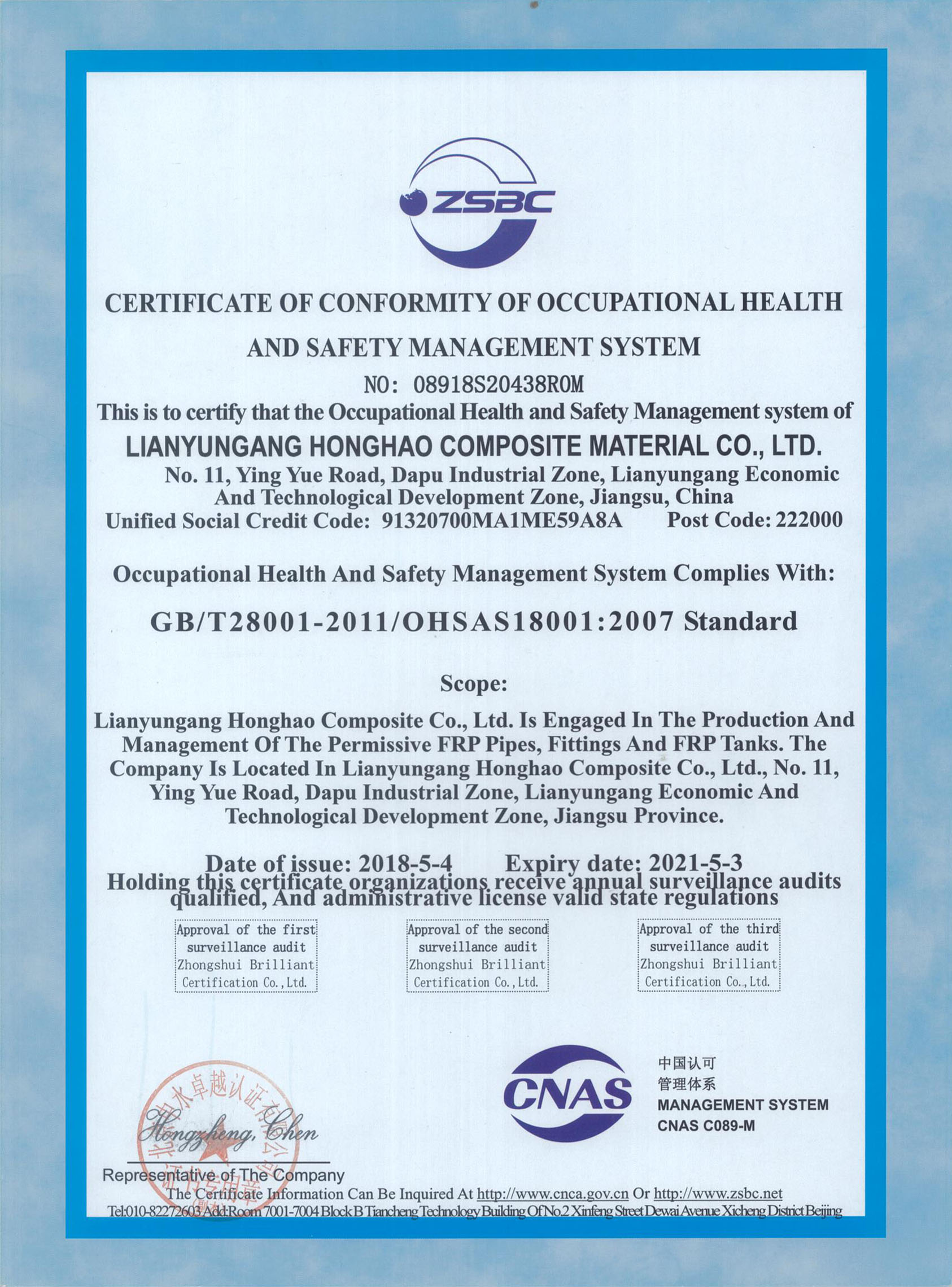 OHSAS 18001