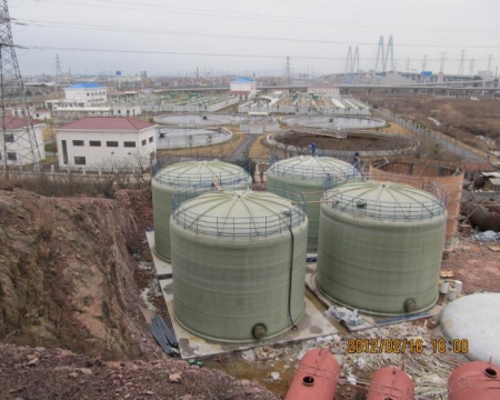 GRP storage tank